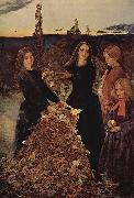 Sir John Everett Millais Herbstlaub Spain oil painting artist
